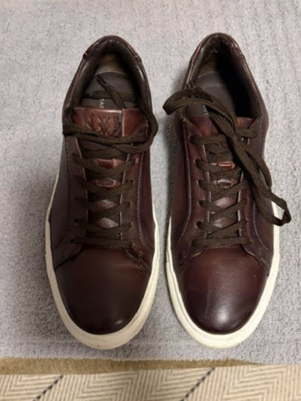 Martin Dingman Cooper Sheepskin Sneaker, Style 750038, Color: Walnut, Size: 9.5M